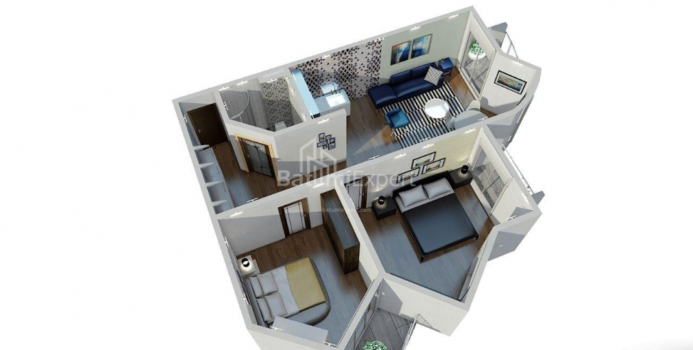 Mənzil 71 m² - Petra Bagrationi, Batumi, Gürcüstan