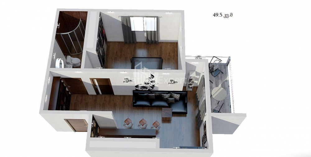 Mənzil 49 m² - Yurievskaya, Batumi, Gürcüstan