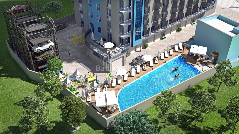 Tikilməkdə olan obyekt 32.5 m² - Qriqola Lortkipanidze, Batumi, Gürcüstan