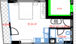 Mənzil 33.37 m² - Lech və Maria Kachinsky, Batumi, Gürcüstan