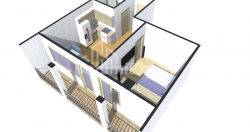 Mənzil 46.4 m² - Luki Asatiani, Batumi, Gürcüstan