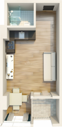 Mənzil 35.37 m² - Mezqvarta, Chakvi, Gürcüstan