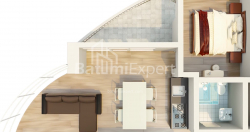 Mənzil 2-комн 57.9 m² - Mezqvarta, Chakvi