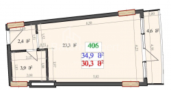 Mənzil 1-комн 34.9 m² - Lech və Maria Kachinsky, Batumi