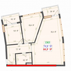 Tikilməkdə olan obyekt 2-комн 55.8 m² - Lech və Maria Kachinsky, Batumi
