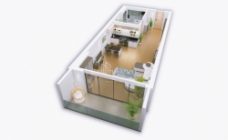 Mənzil 1-комн 30.3 m² - Qəhrəmanlar Xiyabanı, Batumi