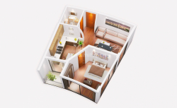 Mənzil 1-комн 32.6 m² - Qəhrəmanlar Xiyabanı, Batumi