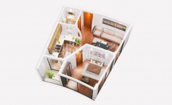 Mənzil 1-комн 43.2 m² - Qəhrəmanlar Xiyabanı, Batumi