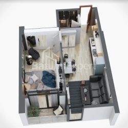 Tikilməkdə olan obyekt 43.2 m² - Lech və Maria Kachinsky, Batumi, Gürcüstan