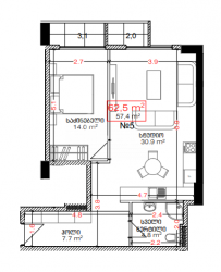 Tikilməkdə olan obyekt 2-комн 62.5 m² - Lech və Maria Kachinsky, Batumi