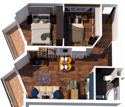 Mənzil 40 m² - Yurievskaya, Batumi, Gürcüstan