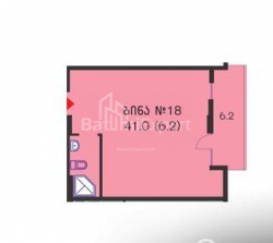 Mənzil 2-комн 41 m² - Yurievskaya, Batumi