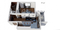 Mənzil 2-комн 49 m² - Yurievskaya, Batumi