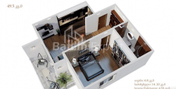 Mənzil 2-комн 49 m² - Yurievskaya, Batumi