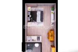 Mənzil 1-комн 26 m² - Şerif Ximşiaşvili, Batumi