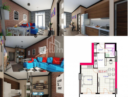 Mənzil 2-комн 53 m² - Angisa, Batumi