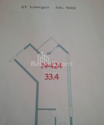 Mənzil 1-комн 33 m² - Zuraba Qorqiladze, Batumi