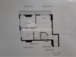 Mənzil 59.5 m² - Şerif Ximşiaşvili, Batumi, Gürcüstan