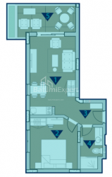 Tikilməkdə olan obyekt 2-комн 50.3 m² - Rustaveli, Chakvi