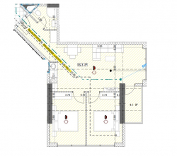 Tikilməkdə olan obyekt 59.4 m² - Qriqola Lortkipanidze, Batumi, Gürcüstan