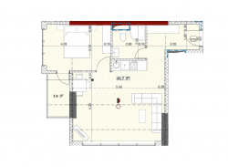 Tikilməkdə olan obyekt 50.5 m² - Qriqola Lortkipanidze, Batumi, Gürcüstan