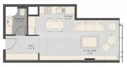 Mənzil 38 m² - Rustaveli, Batumi, Gürcüstan