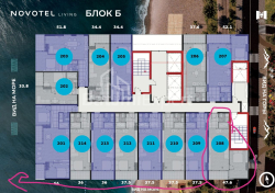 Mənzil 47.6 m² - Şahzadə Tamara, Makhinjauri, Gürcüstan