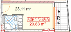 Mənzil 30 m² - Tbel-Abuseridze, Batumi, Gürcüstan
